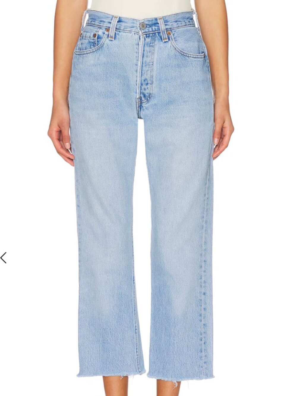 aligrace Vintage Relaxed Undone Jeans in Light Medium size 29